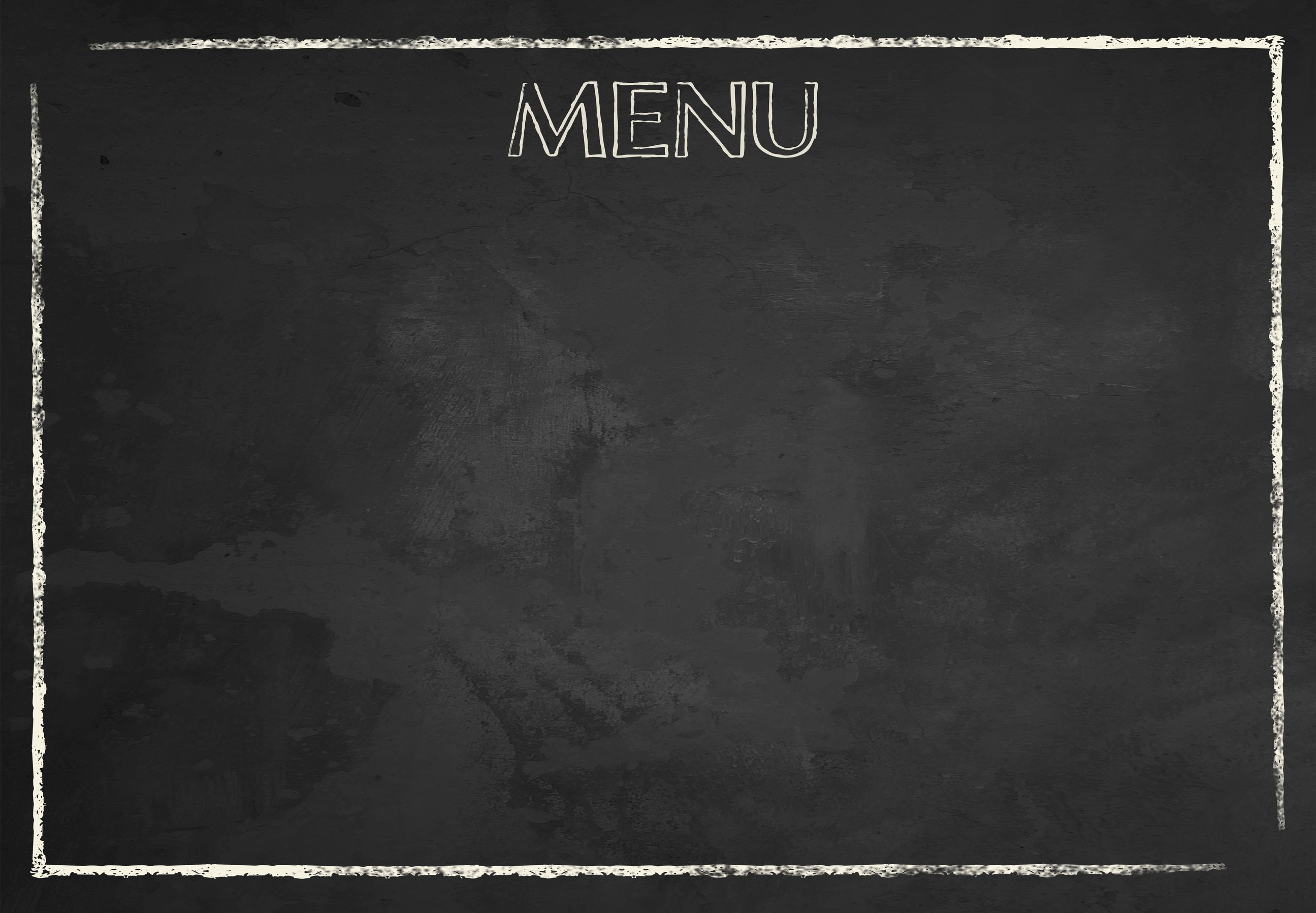 Blackboard Menu with Chalk Border